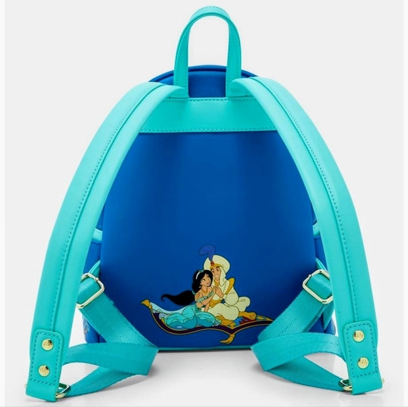 Loungefly Disney Aladdin Jasmine Lenticular Portrait Mini Backpack,wallet& Charm - Picture 10 of 17